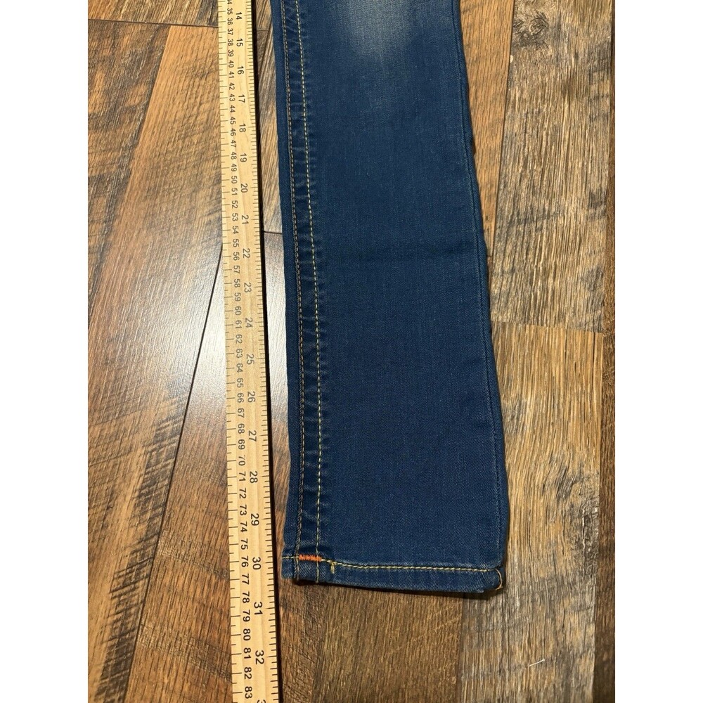 True Religion Low Rise Skinny Jeans Dark Wash Blue Stretch Women's Size 26 - Picture 6 of 9